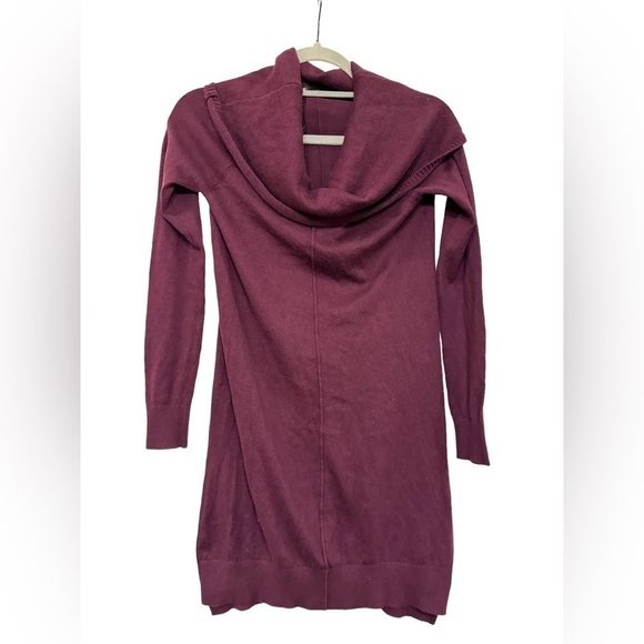 Express Ribbed Cowl Neck Sweater Dress XS - Picture 2 of 5